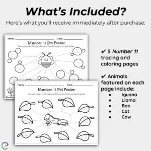 Number worksheets writing counting recognition for preschool