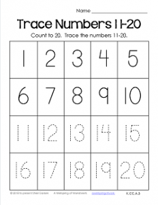 Trace numbers