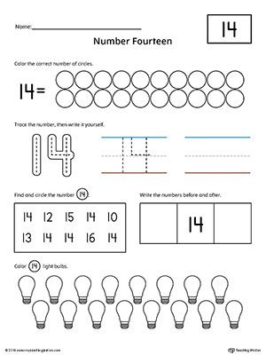 Number practice worksheet
