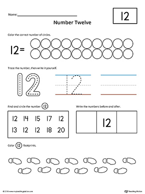 Number practice worksheet
