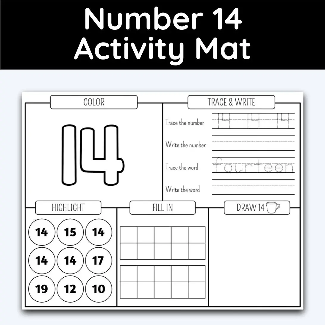 Number activity mat