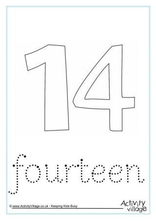 Number word tracing worksheets