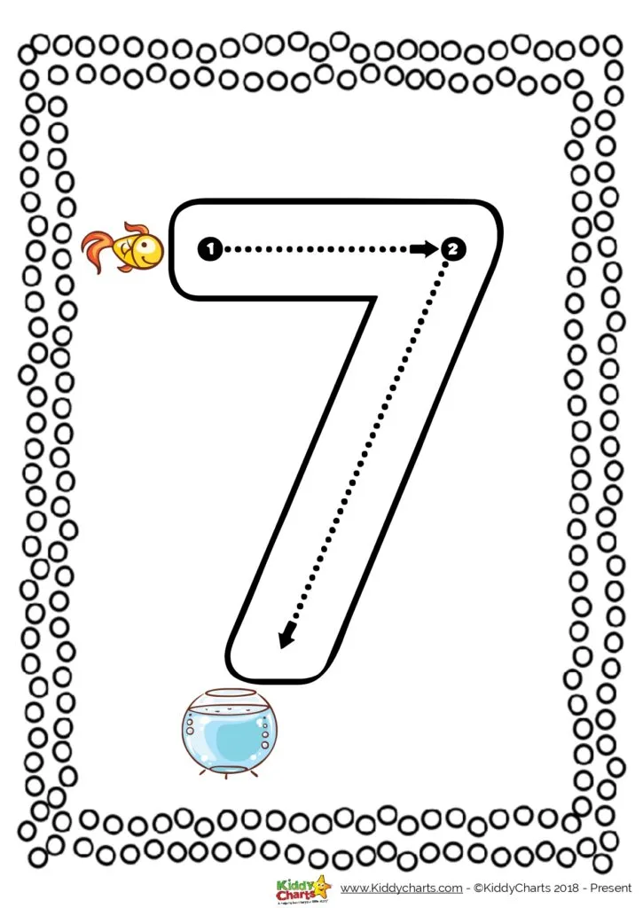 Tracing the number ebook for kids