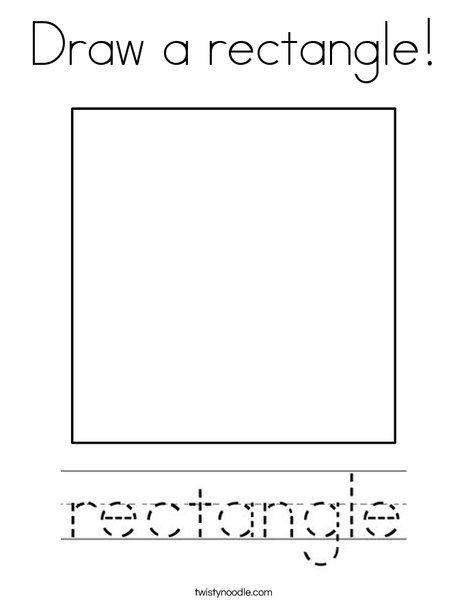 Draw a rectangle coloring page