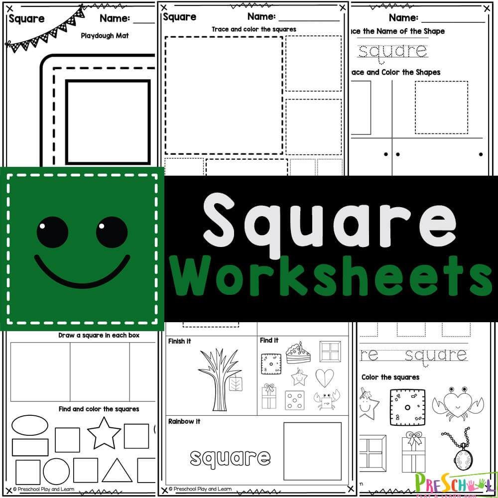 Ð free printable square shape worksheets for preschool
