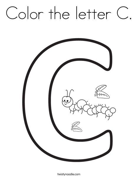 Color the letter c coloring page letter c coloring pages alphabet coloring pages alphabet letter activities