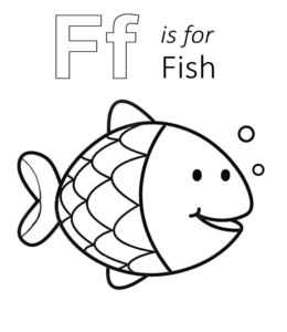 Learning letter f in the alphabet playing learning
