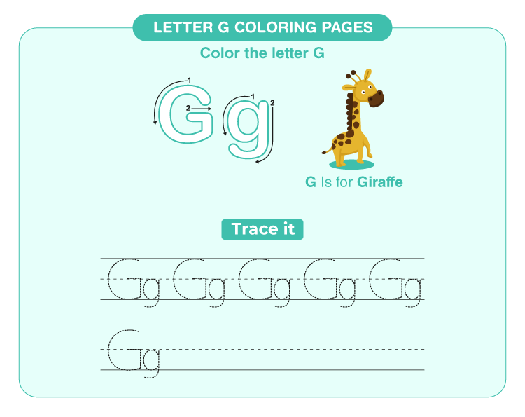 Letter g coloring pages download free printables for kids