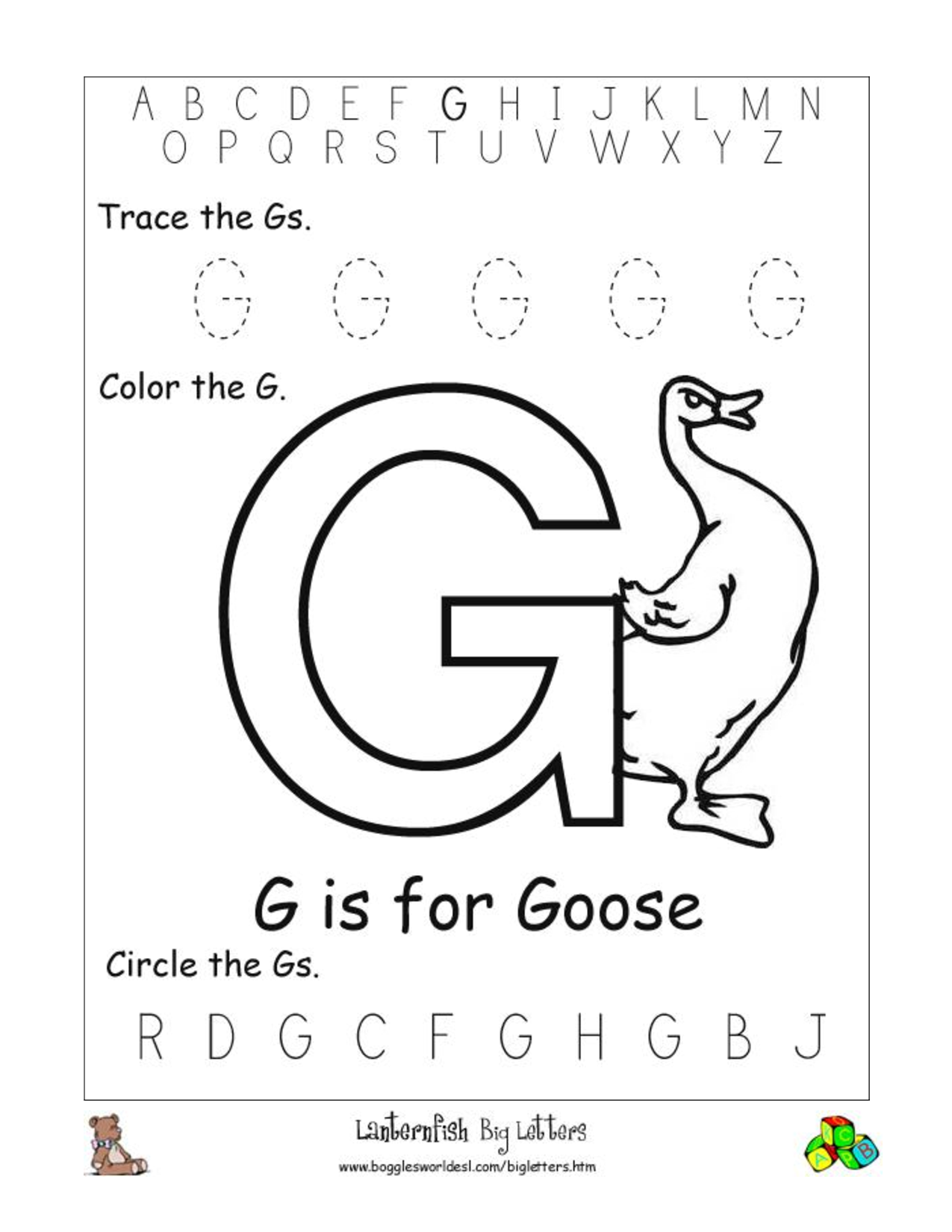 Not found letter g worksheets printable alphabet letters alphabet worksheets