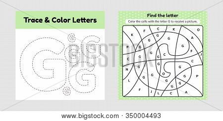 Coloring book letter vector photo free trial bigstock