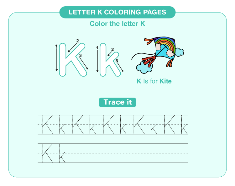 Letter k coloring pages download free printables for kids