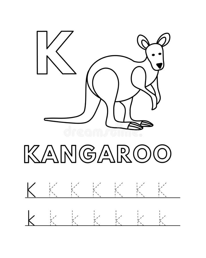 Alphabet tracing k stock illustrations â alphabet tracing k stock illustrations vectors clipart