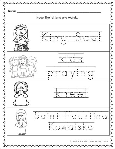 Letter k â catholic letter of the week worksheets and coloring pages