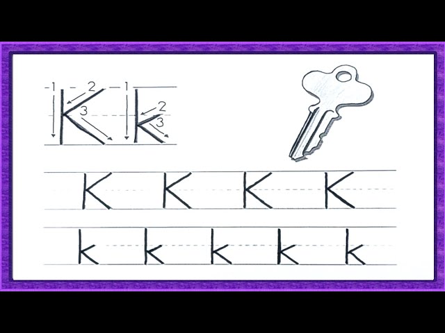 Tracing tracing letter k practice writing letter k tracing letters for kids