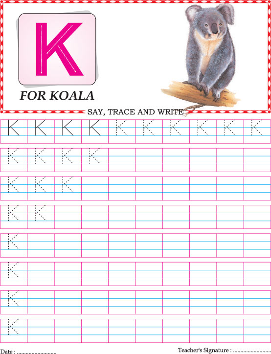 Capital letter k practice worksheet download free capital letter k practice worksheet for kids best coloring pages