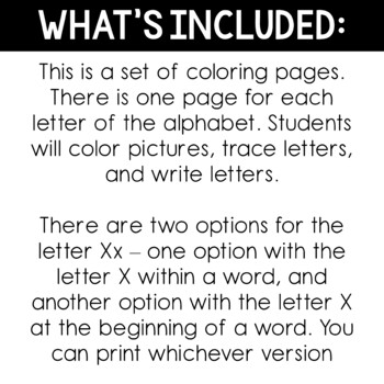 Alphabet coloring pages