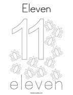 Number coloring pages