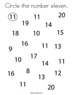 Number coloring pages