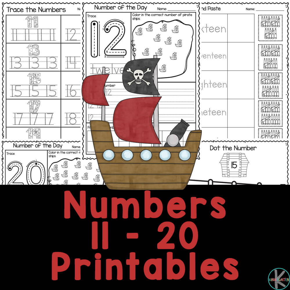 Ð free printable pirate numbers