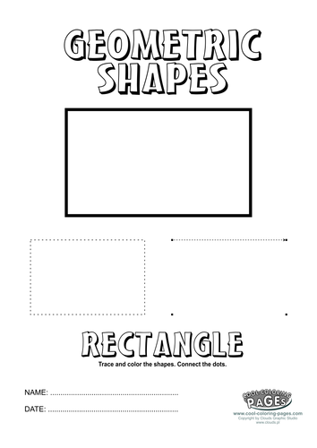 Geometric shapes rectangle teaching resources
