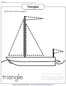Triangle sailboat worksheet