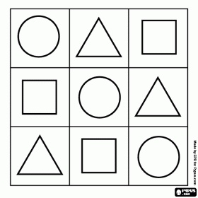 Shapes colorg page circle triangle square teachg shapes shapes preschool preschool tracg