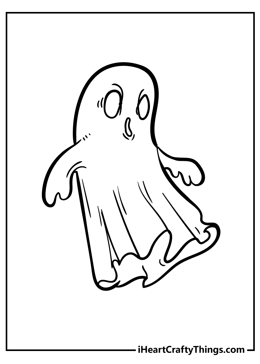 Ghost coloring pages free printables