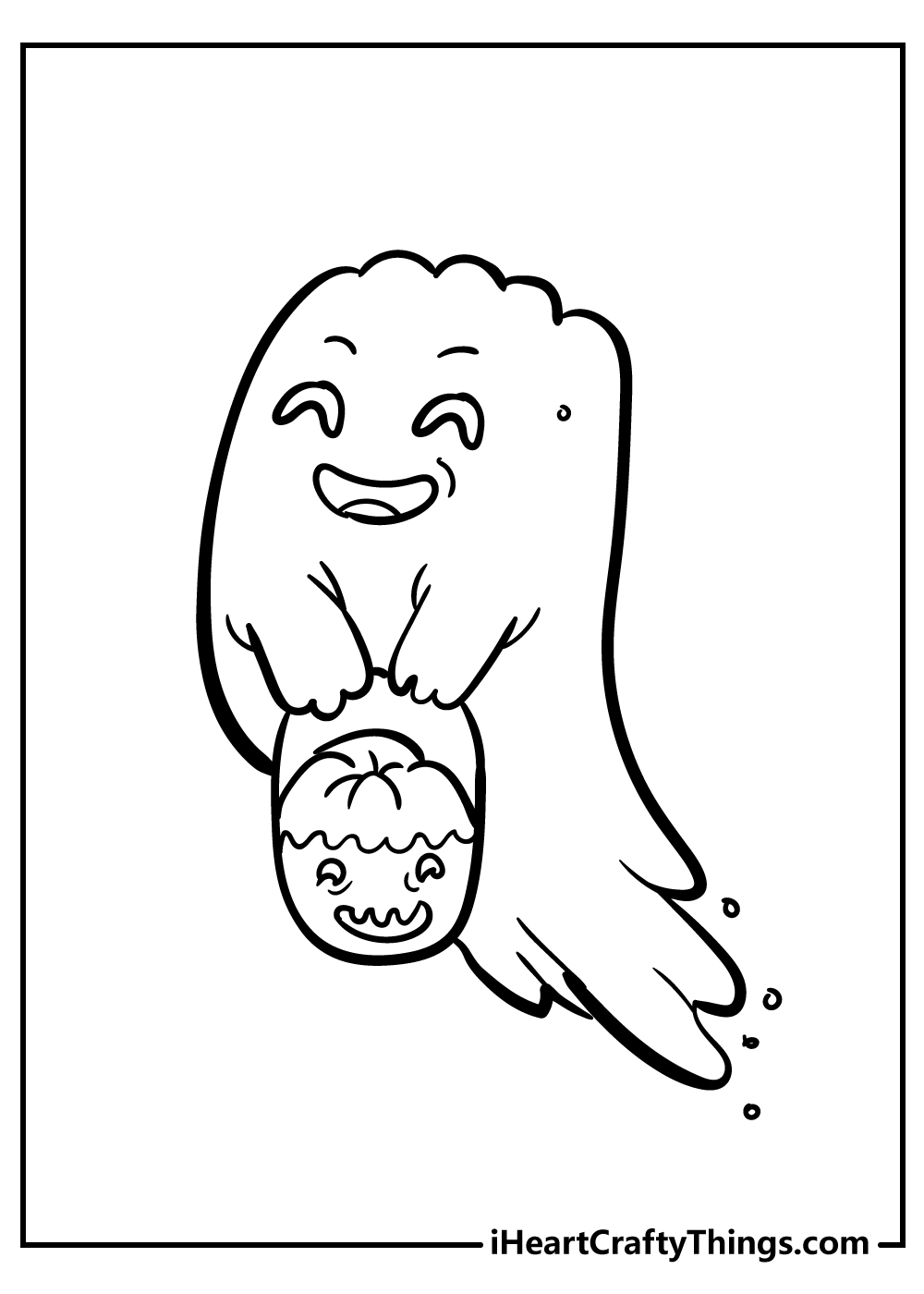 Ghost coloring pages free printables