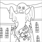 Ghost coloring pages free coloring pages