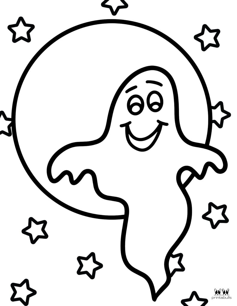 Free printable ghost coloring pages