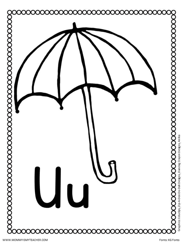 Letter u printables â mommy is my teacher