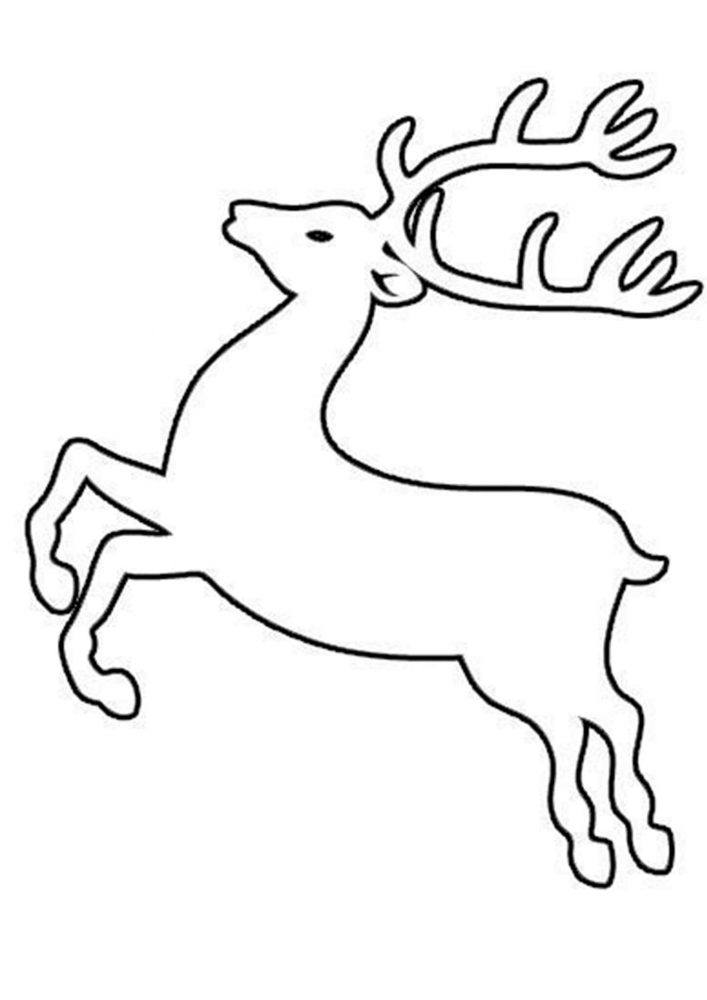 Free printable reindeer coloring pages