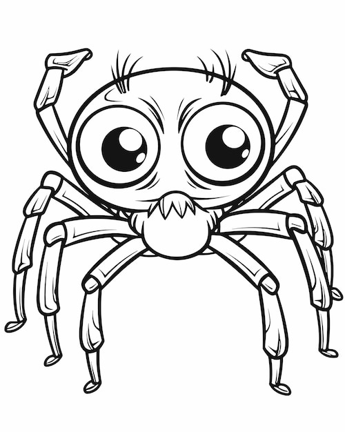 Spider coloring images
