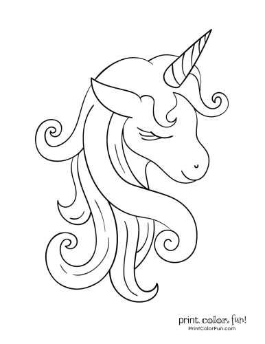 Magical unicorn coloring pages the ultimate free printable collection at print color fun â unicorn coloring pages unicorn printables kawaii unicorn