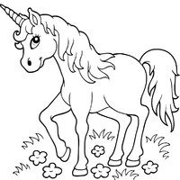 Unicorn coloring pages