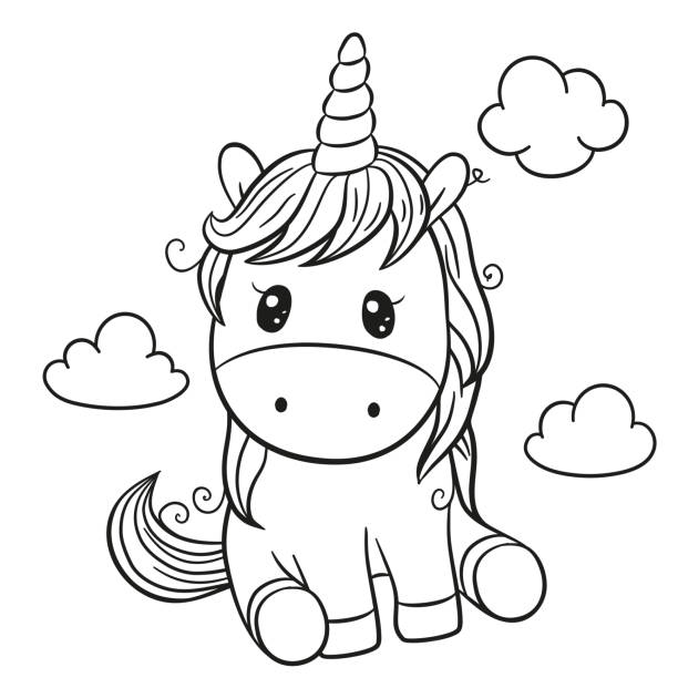 Unicorn drawing stock photos pictures royalty