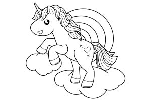 Free unicorn coloring pages to download