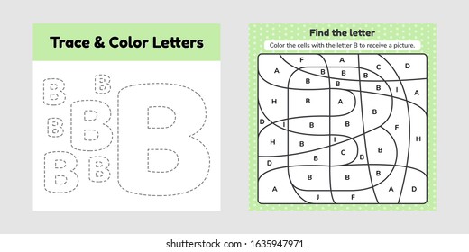 Vector illustration coloring book letter kids stock vector royalty free