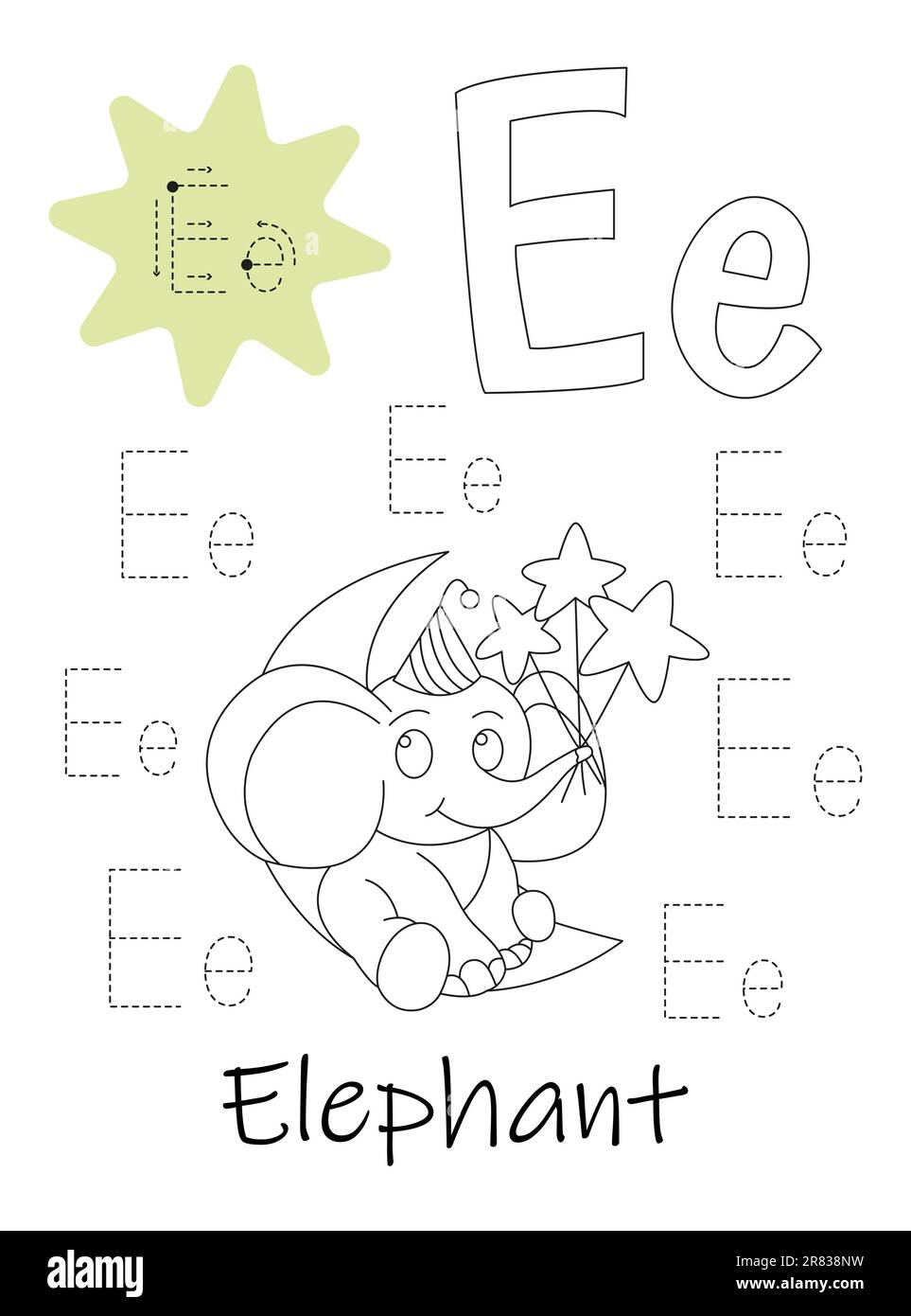 Letter b worksheet stock vector images
