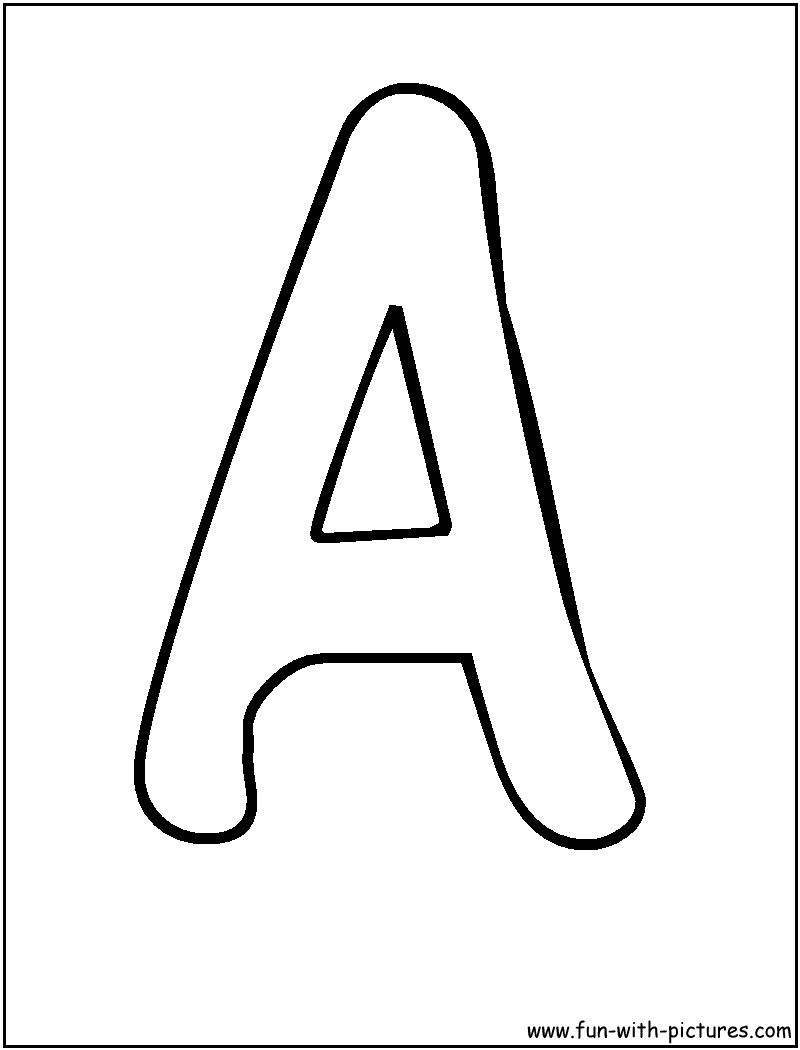 Bubble letters a coloring page letter a coloring pages bubble letters printable alphabet letters