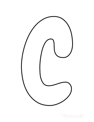 Free printable bubble letters for crafts