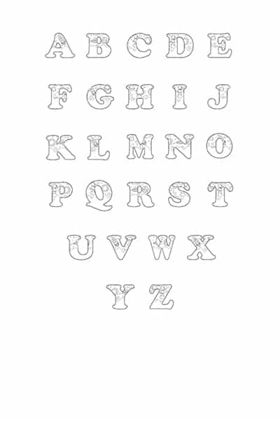Free printable bubble letters alphabet