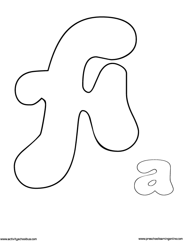 Printable bubble letter coloring pages number sheets