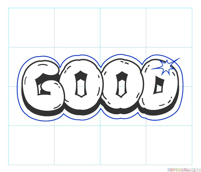 How to draw bubble letters step by step drawing tutorials