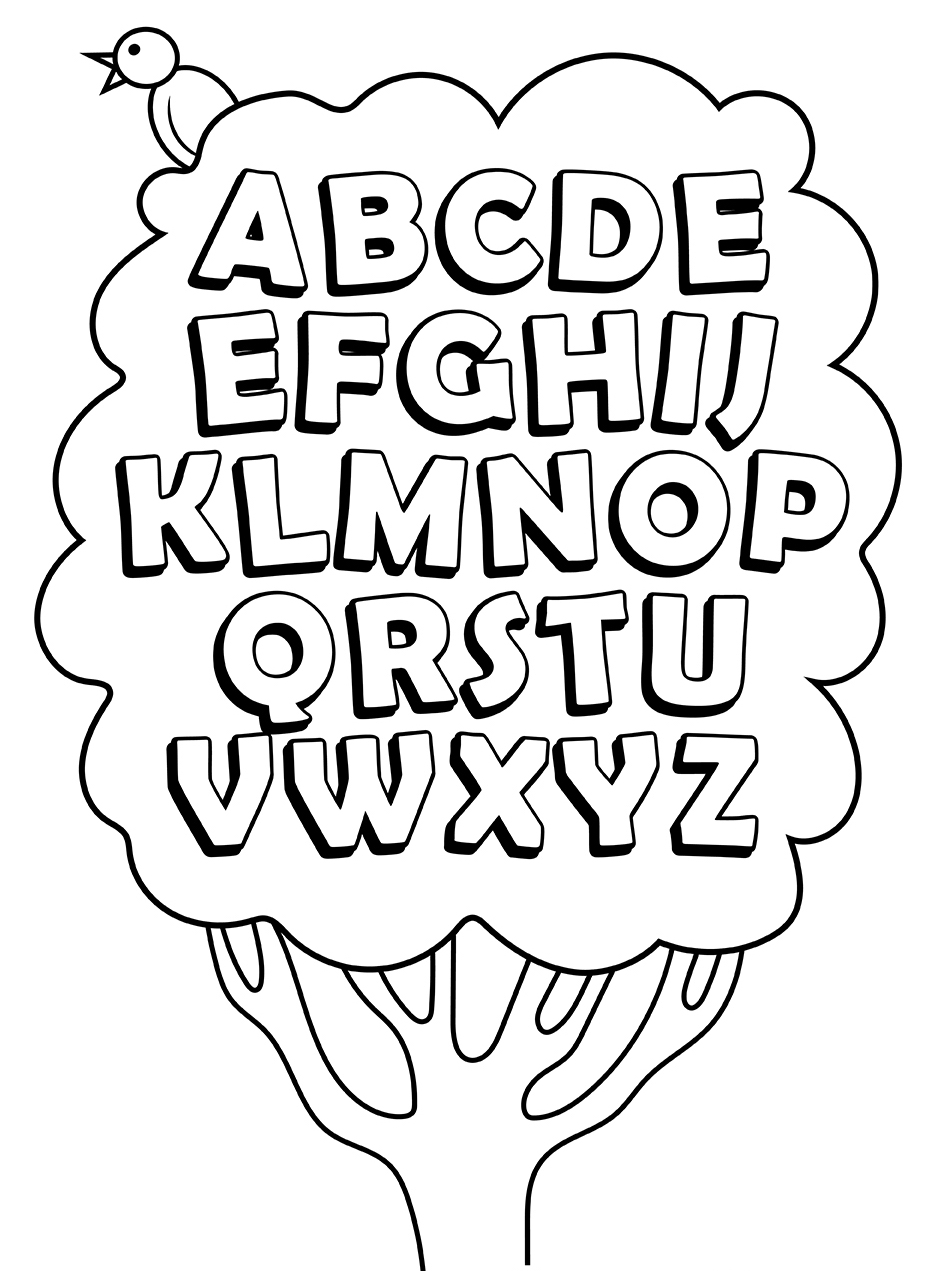 Alphabet coloring pages by coloringpageswk on