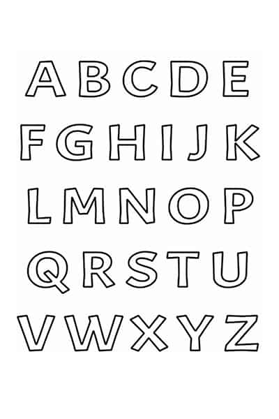 Free printable bubble letters alphabet