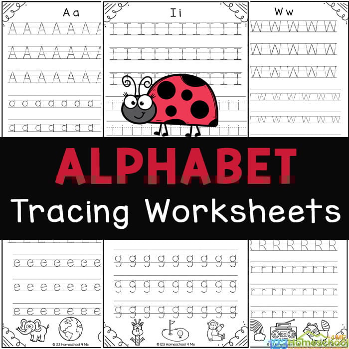 Free printable preschool worksheets alphabet tracing letters pdf