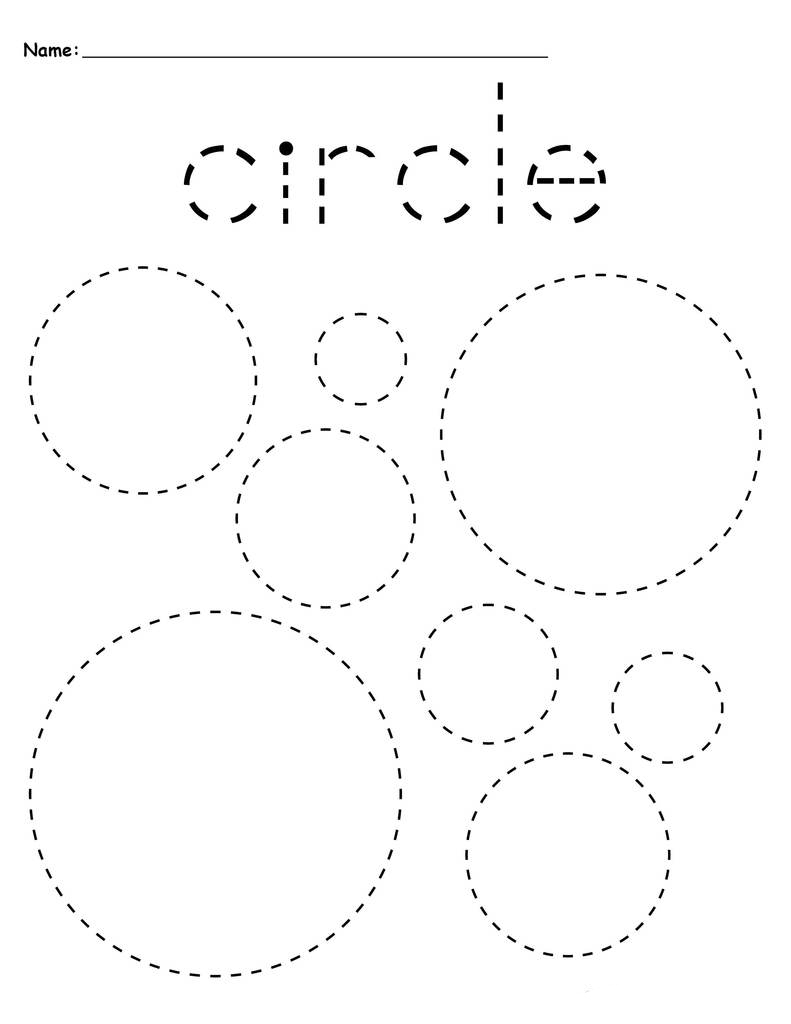 Preschool tracing worksheets