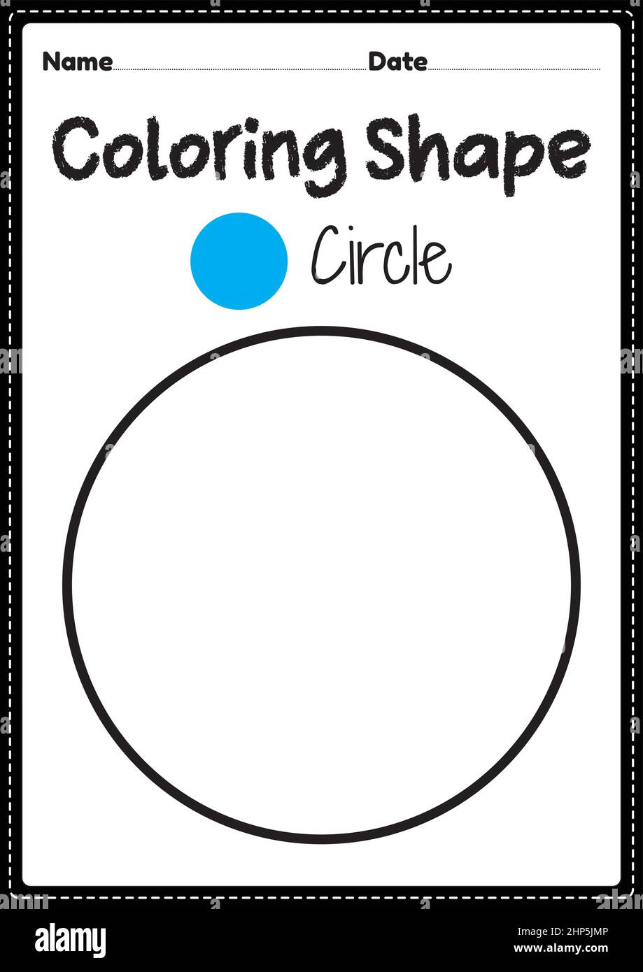 Circle shape for kindergarten stock vector images