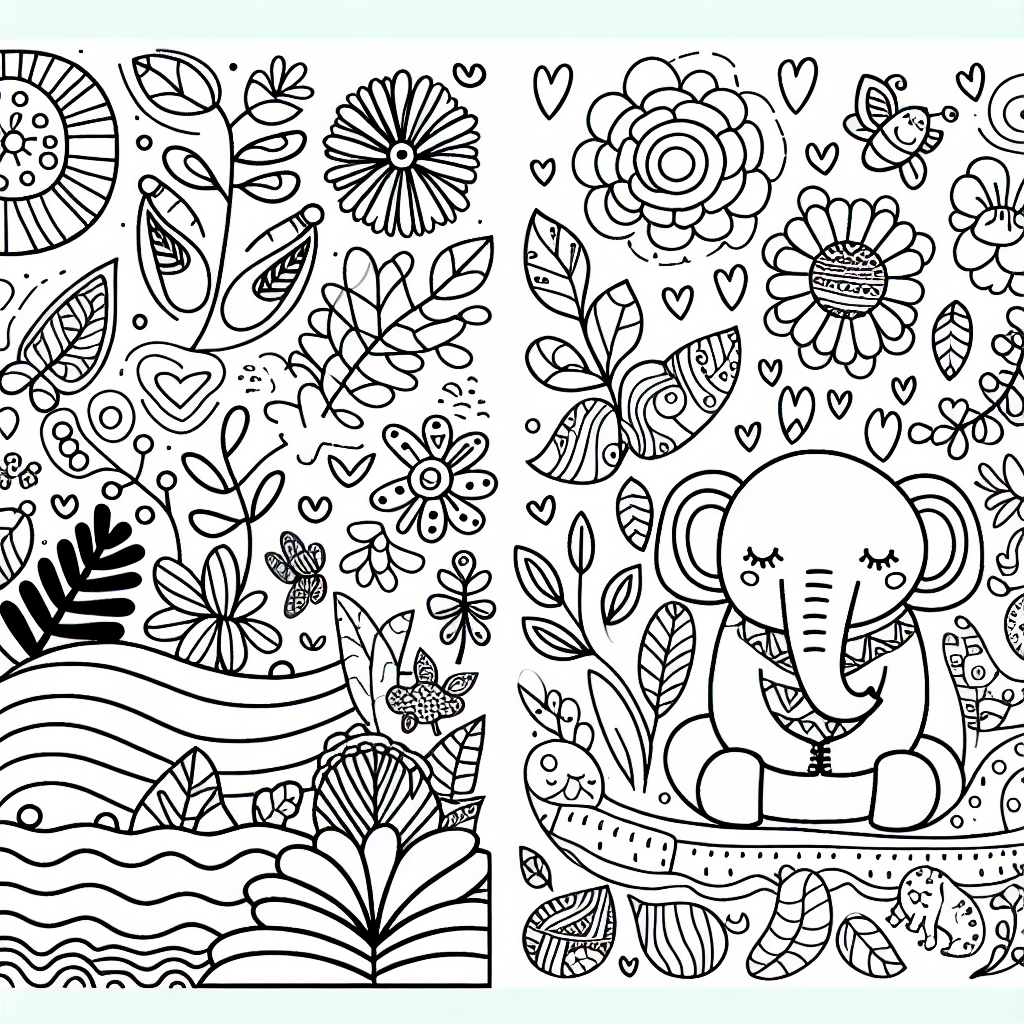 Tracing coloring pages